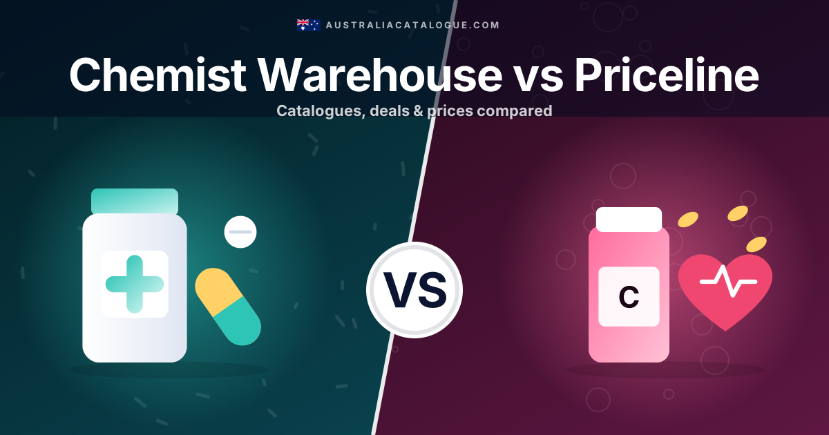 Chemist Warehouse vs Priceline comparison